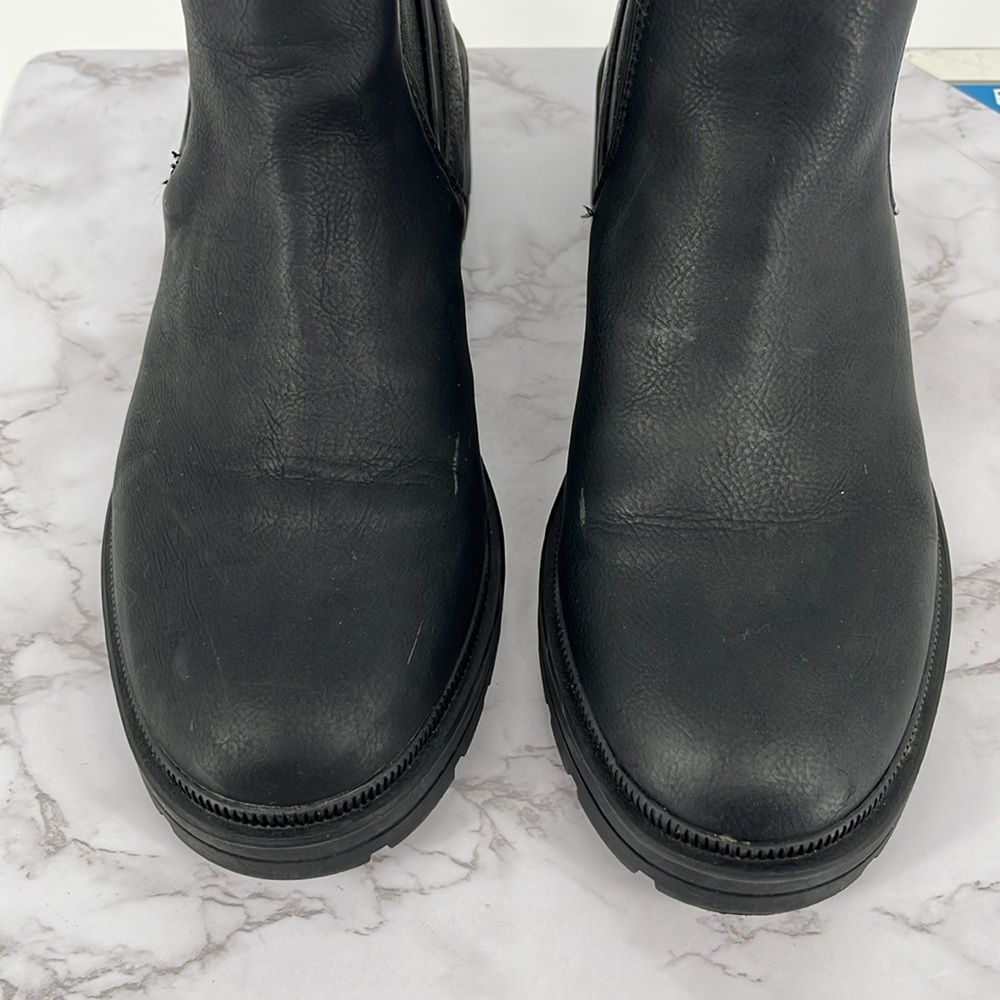 Rocket Dog Iggie Black Chelsea Boot Pull On Chunky Sole Size 8 Goth Punk Cushion - Picture 5 of 8